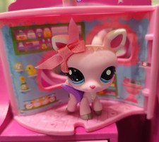 LITTLEST PETSHOP LPS #1819 HASBRO BAMBI BICHE FAON  ROSE YEUX BLEU