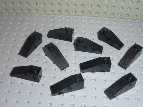 Black slope brick lego - x,