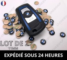 Logo Stickers Clé Clefs BMW 11 mm En Aluminium Emblème Autocollant Voiture