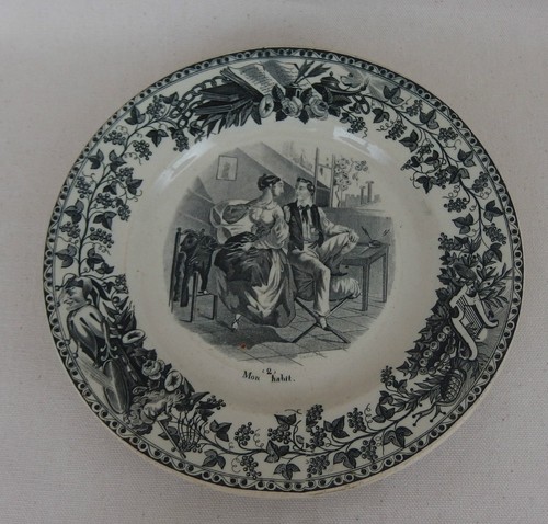 Assiette parlante porcelaine - parlante,