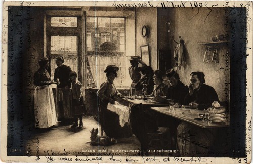 Cpa salon 1903 mlle - ak,