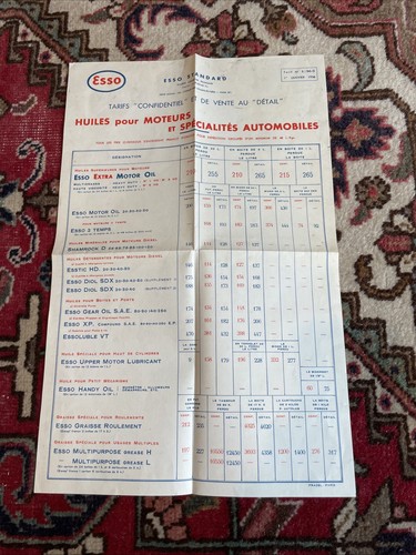 Affiche publicitaire esso - affiche,