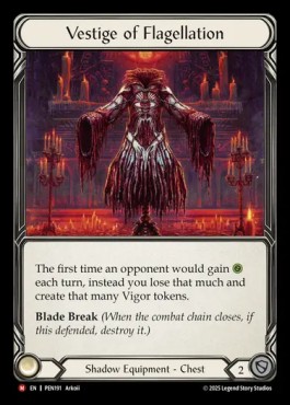 Flesh and blood vestige - blood, of