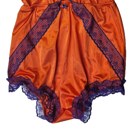 Orange nylon tricot - orange,