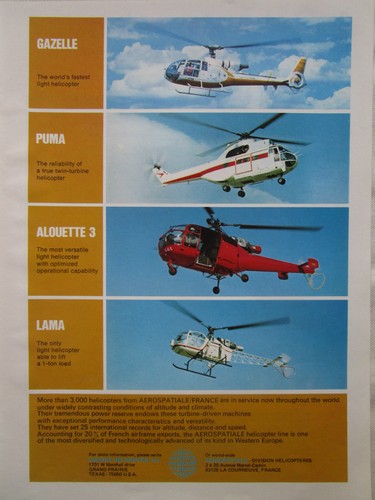1974 pub aerospatiale vought - 1/1974,