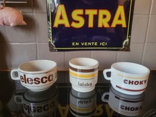 LOT DE 3 TASSES CAFÉ CHOCOLAT