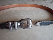 Belle et Grande Ceinture CHIPIE en CUIR Brun