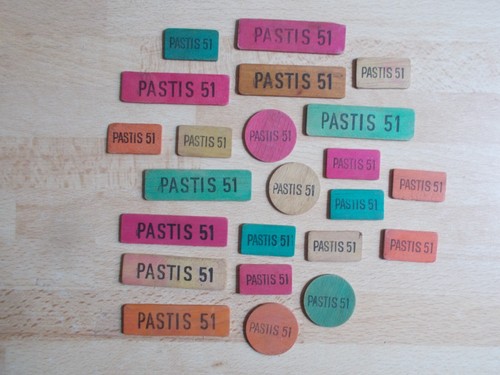 Jetons cartes en bois - cartes,
