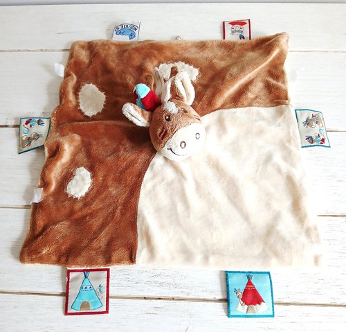 Noukie doudou peluche carré - noukie's,