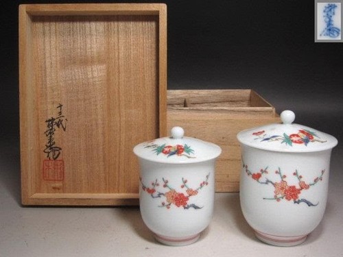 Paire tasses thé en - paire, de
