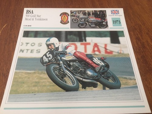Carte moto bsa 500 - bsa, star