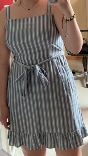 Robe été bleu blanc