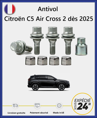 Ecrous antivol roues - ecrous,