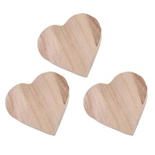 3PCS Valentin Gift Coeur Boîte en bois Boîte de rangement de bijoux de mode