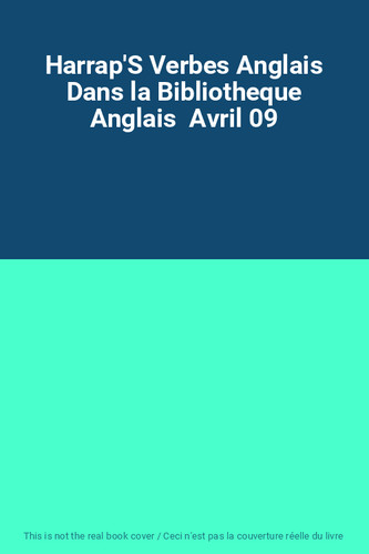 Harrap verbes anglais dans - verbes,