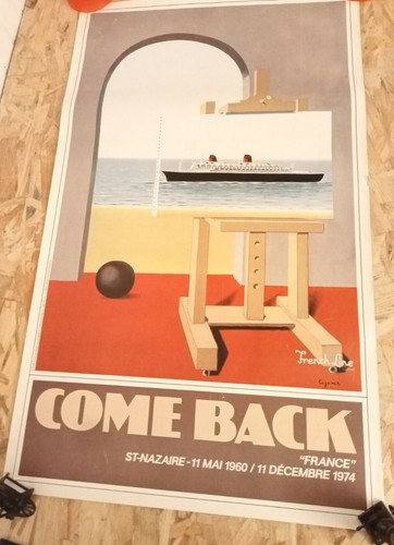 Affiche paquebot france back - france,