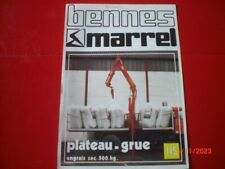ANCIEN  PROSPECTUS PUBLICITAIRE  PLATEAU GRUE 115   / BENNES MARREL