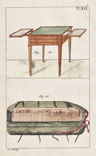 Table instrument gravure - table, d'instrument