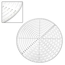 Règle de détecteur central rond 10 pouces pour dessiner des cercles sur divers
