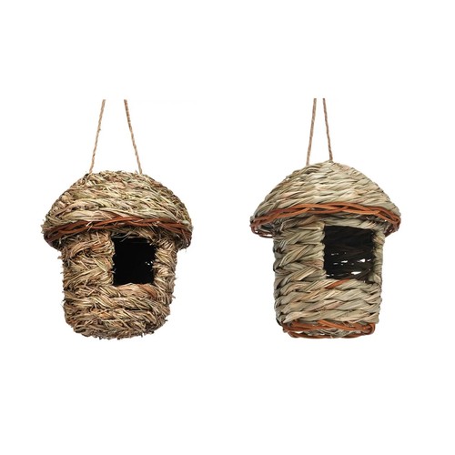 Nid oiseau paille tissé - nid,