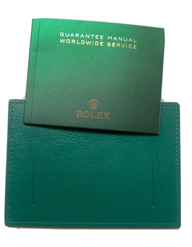 Porte carte rolex cuir vert - rolex,