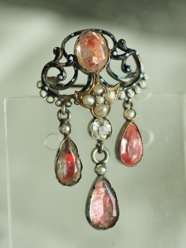 Broche ancienne argent massif - broche,