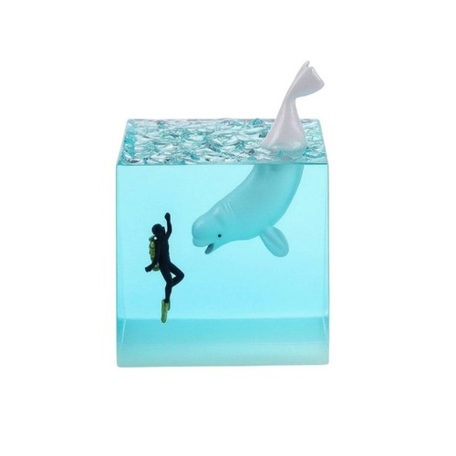 Cube résine avec - en,