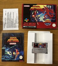 Jeu Super Nintendo SNES Metroid Big Box Giant Grande Boîte FAH notice Française