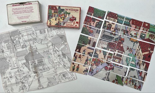 Domino puzzle village jeu - domino-puzzle,