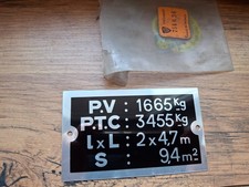 Plaque de charge Peugeot J7