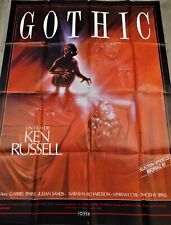Gothic Affiche ORIGINALE 120x160cm 47" 63" 1986 Ken Russell