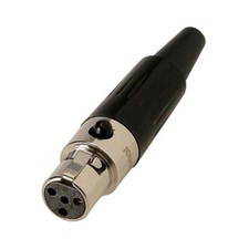 AMPHENOL AG4F Connecteur Mini XLR Femelle 4 pôles pour Audeze / AKG Ø7mm