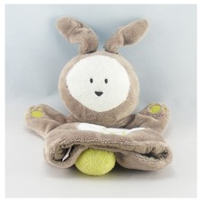 Doudou marionnette lapin beige