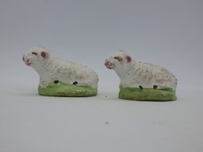 Santon  - 2 moutons couchés -