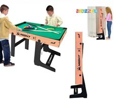 Table De Billard Pliable En Bois Avec Pieds, Queues Et Boules 122x61x76cm