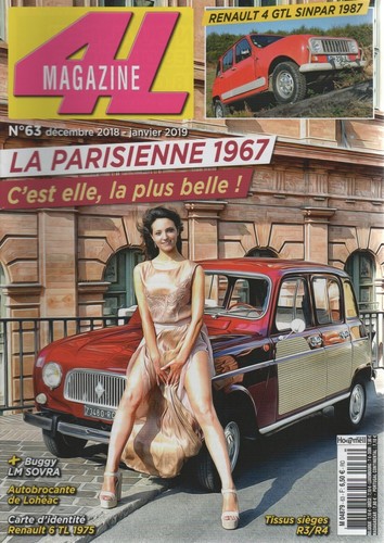 Magazine r4 parisienne - 4l, 63