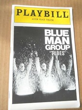Sept. 1996 - Astor Place Theatre Playbill - Blue Man Group Tubes - w/ticket