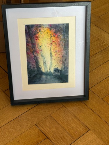 Aquarelle forêt enchantée