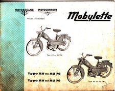 Catalogue de pièces détachées Mobylette Motobécane AV 76 AV 79 1966