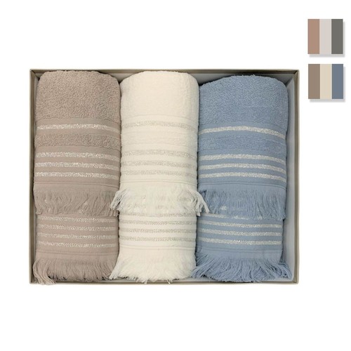 Set serviettes bain 3 en - +,