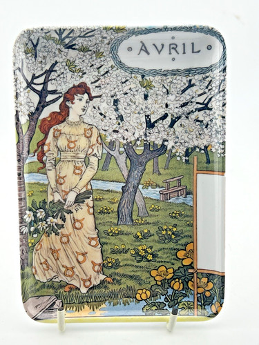 Vintage tray april ladies - tray,