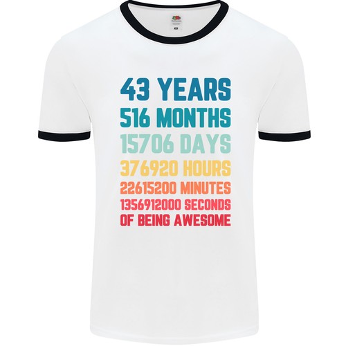 43rd anniversaire ans - anniversaire,