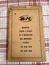 MANUEL NOTICE BERNARD MOTEUR