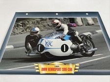 BMW side-car Rennsport 1964 fiche carte moto passion collection Atlas