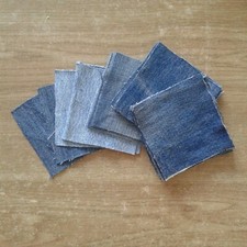 Set 30 denim quilt squares
