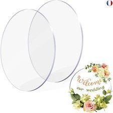 Plateau Gateau en Acrylique 31cm Cake Board Réutilisables non Adhésives pour L