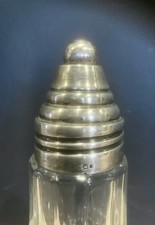 Belle saupoudreuse sucrier ancien - Débit réglable (réglage par vis de la boule