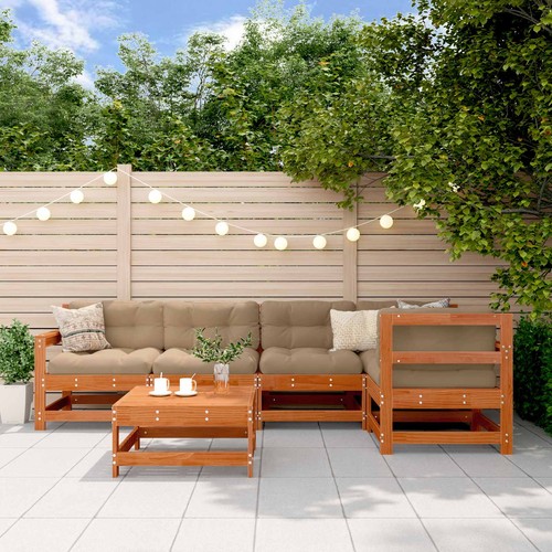 Salon jardin avec coussins - jardin,