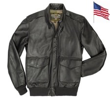Blouson Aviateur en Cuir A2 Léger Pour Pilote COCKPIT USA  MADE IN USA Taille M