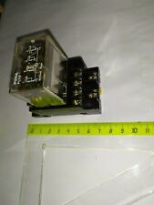 Relais 24V AC  4RT 10A/240Vac Avec Son SUPPORT Rail DIN  (CL3/3)(G10h2g